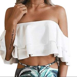 Off the shoulder bikini top | Medium